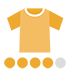 服装指数(指数:80:半袖Tシャツ一枚で過ごせる暑さ)